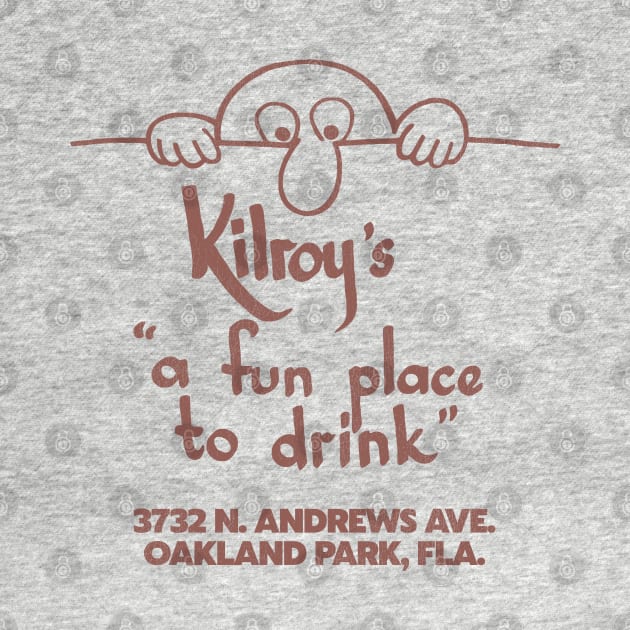 Kilroy's Bar Retro Defunct Florida Tourist Souvenir by darklordpug